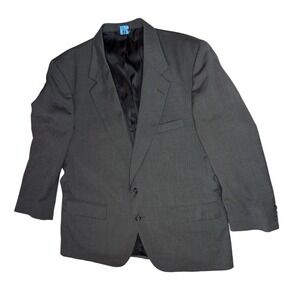 Burberrys Gentleman's Clothier LTD Gray Blazer Mens 46 Business‎ Coat 2 Buttons